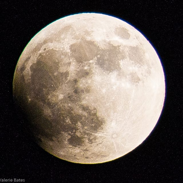 Lunar Eclipse over the Laguna Madre Bay in Port Isabel, Texas.